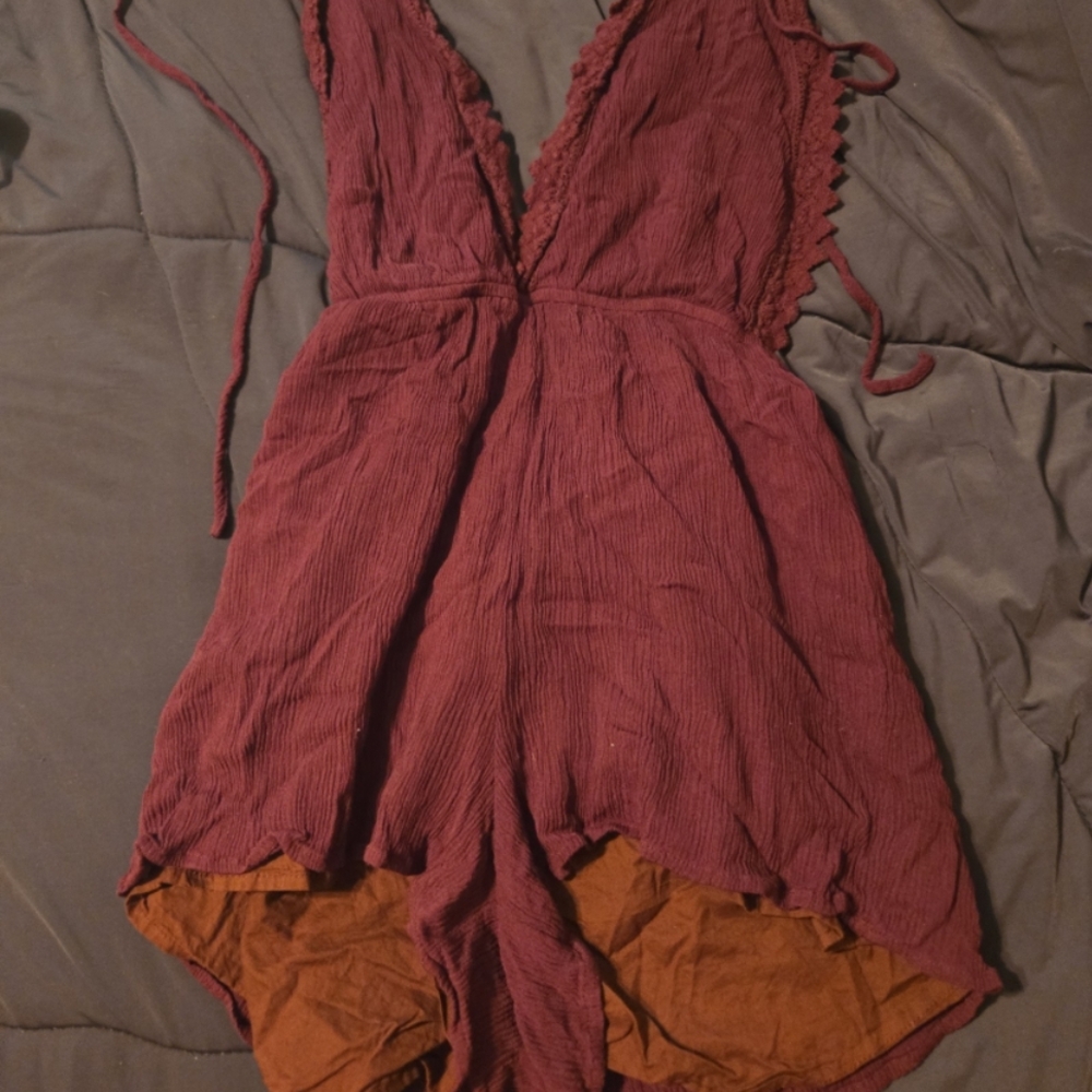 Kendall & Kylie Burgundy Romper